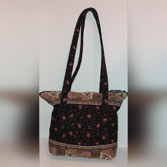 Vera Bradley Brown Floral Tote/Purse - Picture 3 of 8